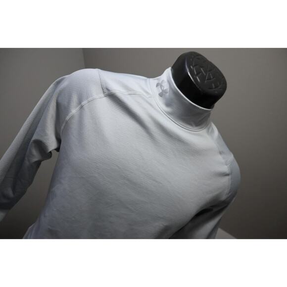 Under Armour Gym Mock TurtleNeck ColdGear Fitted Shirt Mens Size Medium - Picture 1 of 9